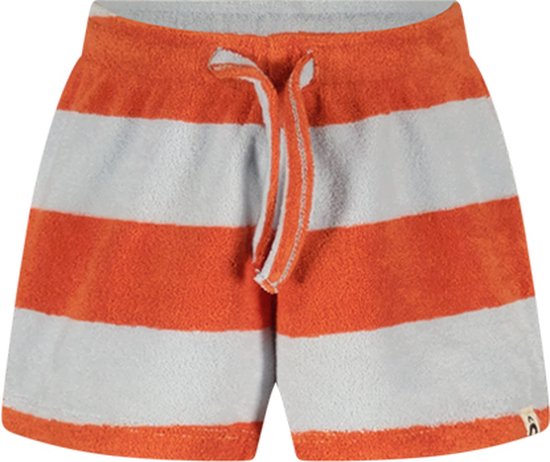 Keesje The New Chapter D403-0642 Unisex Broek - Blue tangerine stripe - Maat 104