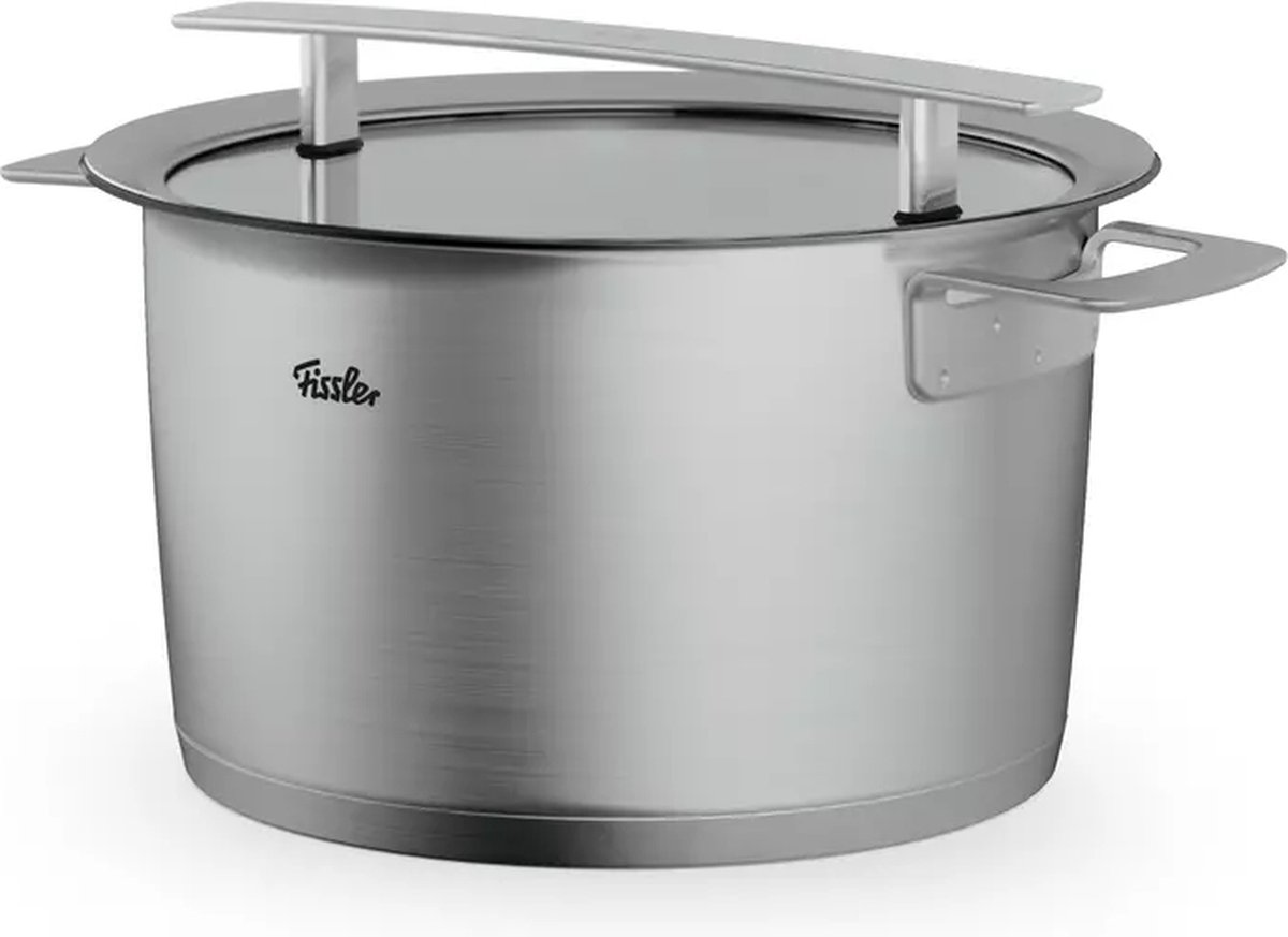 Fissler Phi Collection Hoge Kookpot met Glazen Deksel - Ø 24cm.
