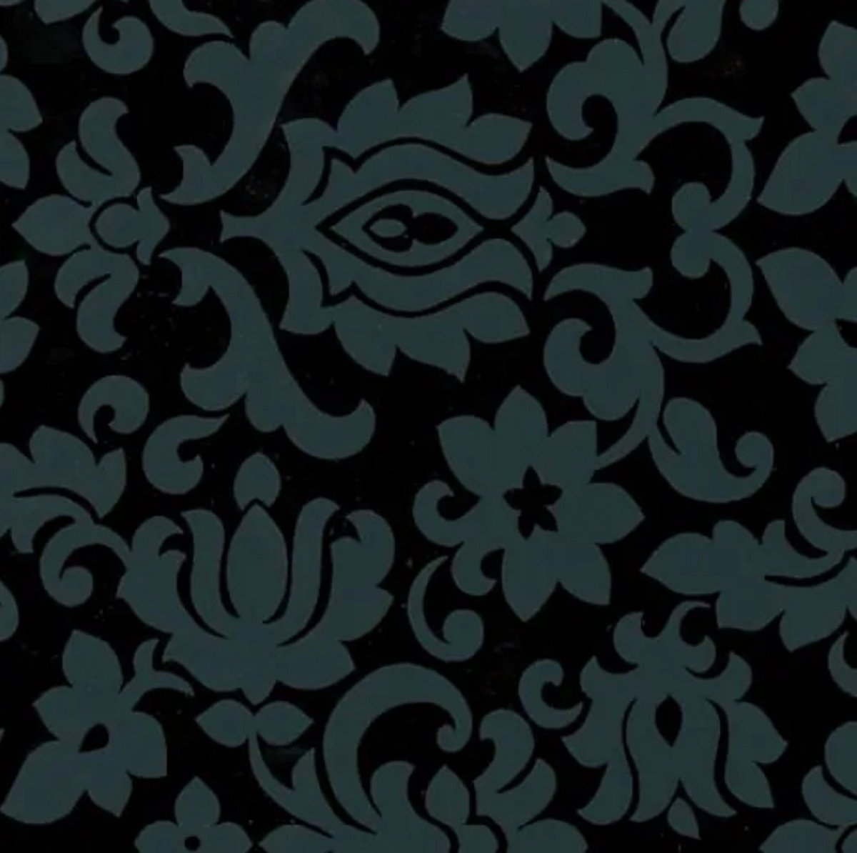 Decoratie plakfolie Classic Ornament zwart 45 cm x 2 meter zelfklevend - Decoratiefolie - Meubelfolie