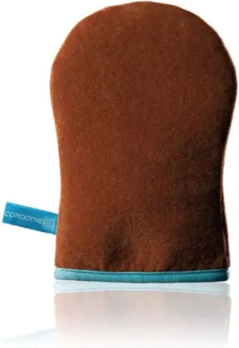 Goedkoopste Comodynes zelfbruiningshandschoen tanning bruin glove