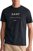 Gant Script Graphic Printed T-shirt Mannen - Maat XL