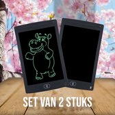 Tekenbord kinderen - set van 2 stuks - Tekentablet - LCD Tekentablet kinderen - Grafische tablet kinderen - Kindertablet - Speelgoed Jongens en Meisjes - Writing Tablet - Drawing Tablet - 8.5 Inch