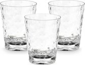Leknes Drinkglas Gloria - transparant - onbreekbaar kunststof - 470 ml - camping/verjaardag/peuters