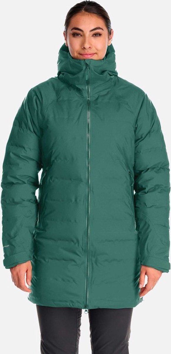 Rab Valiance Parka Wmns QDB-51-GNS Groen