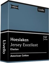 Livello Hoeslaken Jersey Excellent Blue 250 gr 80x200 à 100x220