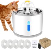 MCBOSON Waterfontein voor huisdieren - Automatische waterdispenser - geschikt voor kleine en middelgrote honden en katten - schakelt automatisch uit bij watertekort of stroomuitval
