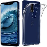 Nokia 5,1 Plus Hoesje backcover Shockproof siliconen Transparant