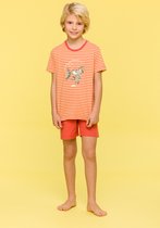 Woody pyjama jongens/heren - roest/geel gestreept - koala - 241-10-PSS-S/930 - maat 140