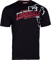 Lonsdale T-shirt Walkley Zwart - Maat: L