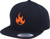 Hatstore- Kids Fire Black Snapback - Kiddo Cap Cap