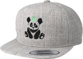 Hatstore- Kids Panda Grey Kids Snapback - Kiddo Cap Cap
