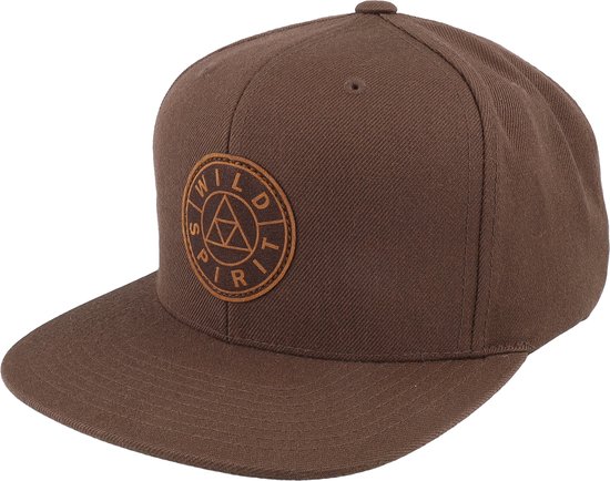 Hatstore- Logo Basic Mountain Brown Snapback - Wild Spirit Cap