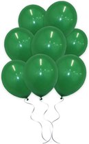 LUQ - Ballons à hélium vert foncé de Luxe - 10 pièces - Décoration d'anniversaire - Décoration - Ballon en latex de Fête vert foncé