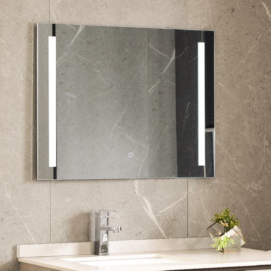 LOMAZOO Badkamerspiegel met LED Verlichting Reyes Douche Spiegel Met... bol
