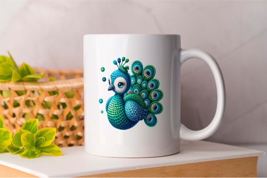 Mug Paon peluche - Mignon - Cadeau - Cadeau - Adorable - Doux - Charmant - Adorable - Doux - Câlin - Sympa