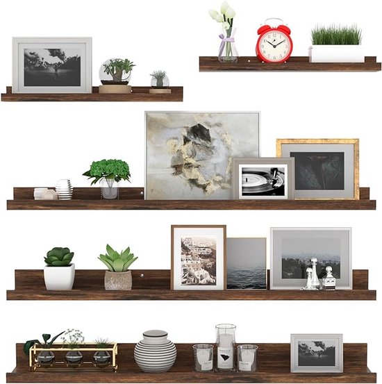 HomeMount Wall Mount for Sonos One/Echo Spot - Secure Speaker Bracket, Space Saving Fixed Wall Shelf, Non-Adjustable Holder with Wire Management, Compatible with Sonos One and One SL (Black