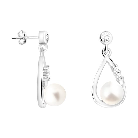 Sofia Milani - Boucles d'oreilles pour femme en Argent 925 - Boucles d'oreilles à tige en perles