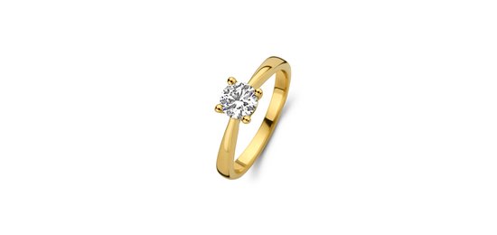 Blush Ring LG1004Y/54 14k Geelgoud 0.75crt G SI Briljant Lab Grown Diamant Maat 54