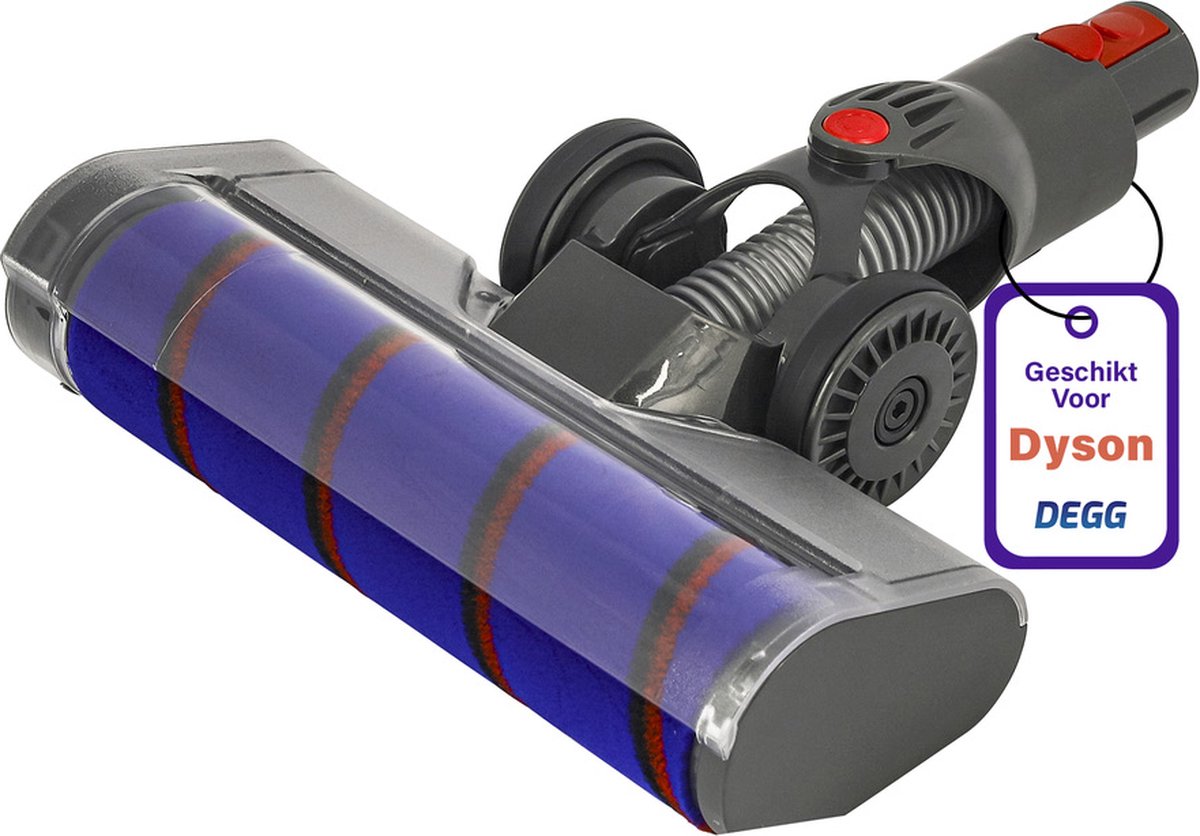 DEGG® - Mondstuk / Parketborstel - Geschikt voor Dyson V7, V8, V10, V11 en V15 - Geschikt als Dyson accessoires / onderdelen - Geschikt voor Dyson stofzuigermondstuk, vloerzuigmond en turbo borstel