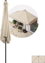 Bol.com EASYmaxx parasol rechthoekig 230x140cm beige aanbieding