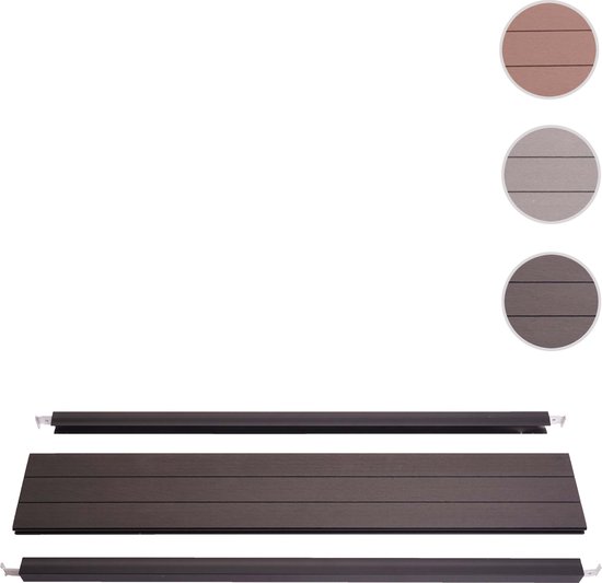 Poteau WPC Sarthe-WPC-Clôture, Poteau de pilier, système d'assemblage ~ 98cm, anthracite | Leroy