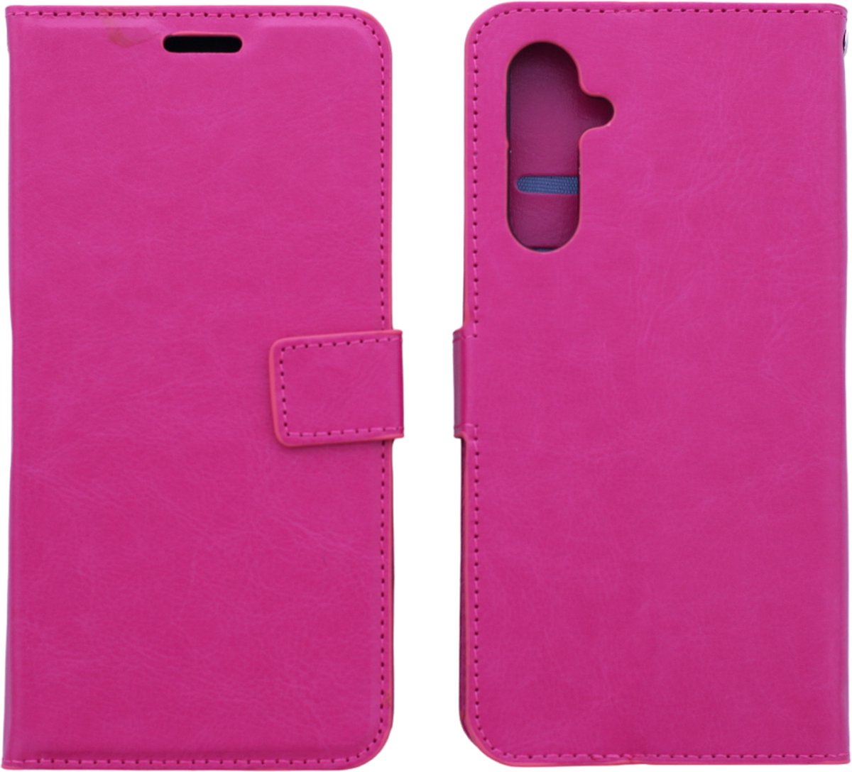 Bookcase Roze Geschikt voor Samsung Galaxy A15 - portemonnee hoesje - ZT Accessoires