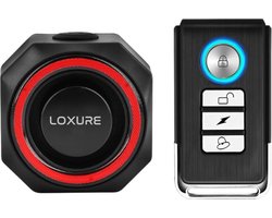 Loxure Fietsalarm+ Licht met Afstandsbediening en Bevestigingsset - 3D-sensor - 3 Geluidssterktes - Lichtflitsen - Waterdicht - USB-C oplaadbaar