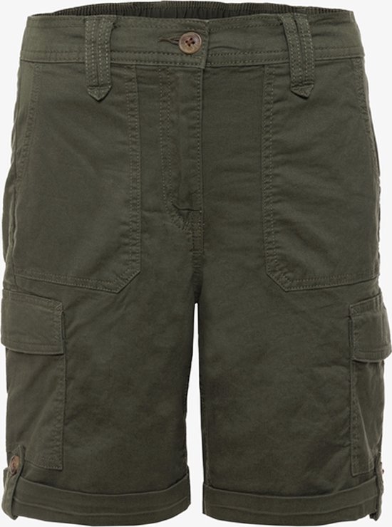 TwoDay dames cargo short donkergroen - Maat XL