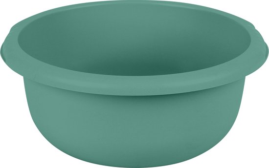 Urban Living Afwasteil - kunststof - 10 Liter - D34 x H13 cm - jade groen - teiltjes - camping