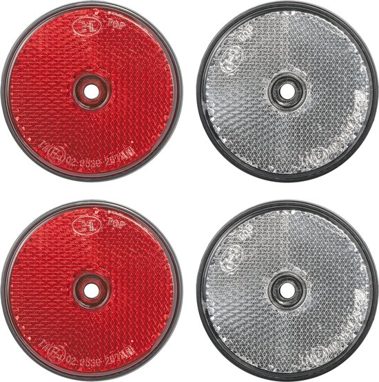 Maypole Zwarte PVC Trekbal Cover met Rode Reflector Past Standaard 50 mm Trekballen