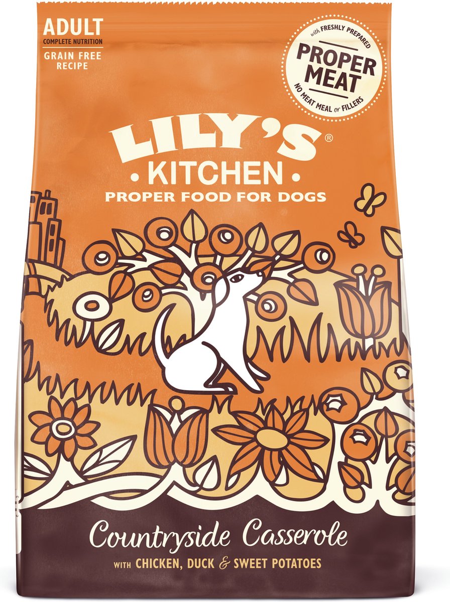 Lily's kitchen dog adult chicken duck countryside casserole - 2,5 KG