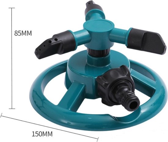 Tuin gazon sproeier irrigatiesysteem 3 arm gazon water
