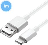 LuTech® USB naar USB C Kabel - Geschikt voor Samsung / iPhone 15 - Oplaadkabel USB C – Fast Charge – Datakabel – 1 Meter - Wit
