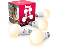 Innr smart E27 LED lamp - geschikt voor Philips Hue - Zigbee bulb - warmwit licht - slimme lamp -…