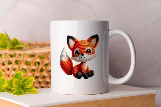 Mug renard peluche - Mignon - Cadeau - Cadeau - Adorable - Doux - Charmant - Adorable - Doux - Câlin - Sympa