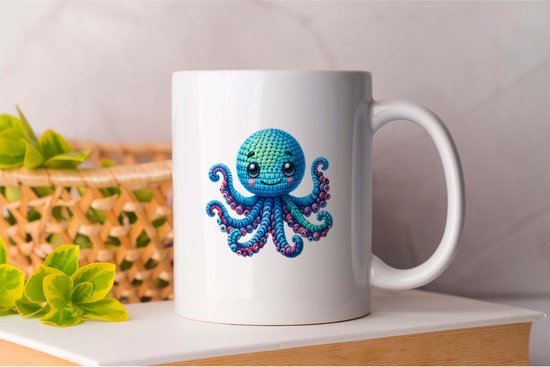 Mug Poulpes peluche - Mignon - Cadeau - Cadeau - Adorable - Doux - Charmant - Adorable - Doux - Câlin - Sympa