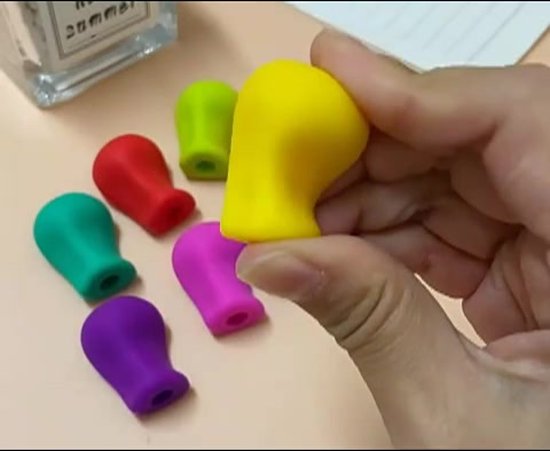 5 Pack Potlood Grips voor Kinderen, Schrijfhulp Grip Potlood Grip Trainer Schrijven Houding Correctie Tool Handschrift Grip, voor Kinderen Peuters