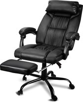 Bureaustoel - Ergonomische Bureaustoe - Directiestoel - Massage stoel - Bureaustoelen voor volwassenen - Kantoorstoel massage draaistoel massagefunctie directiestoel in hoogte verstelbaar - Office Chair - Game Gaming Stoel - Zwart