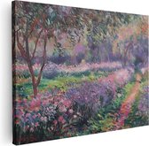 Artaza Peinture sur toile Claude Monet – Chemin de jardin par Claude Monet – 40 x 30 – Klein – Photo sur toile – Impression sur toile