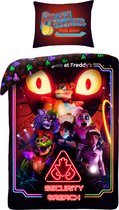 Five Nights at Freddy’s Security Breach dekbedovertrek 140 x 200 cm Katoen