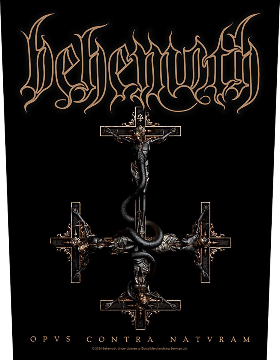 Behemoth - Opvs Contra Natvram Rugpatch - Zwart