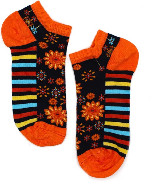 Hop Hare - Bamboe - Enkelsokken - Sneakersokken - Mandala - Vrolijke Sokken - Happy Socks - maat 41-46