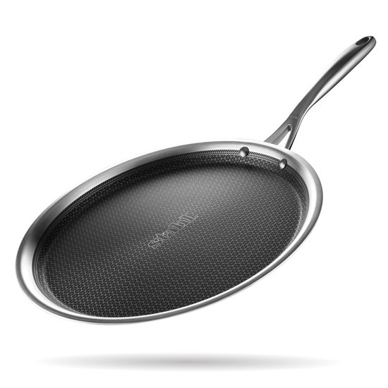 Stahl - Triply Grill -en Pannenkoekenpan - Hybrid Anti Aanbaklaag - 28 cm - Geschikt voor Inductie - Voor 3-4 Personen