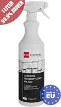 Isopropyl Alcohol 99% Zuiver - 1 Liter - Verstuiver Sprayfles - MADE IN EU - IPA - Isopropanol - Ruitenreiniger - Allesreiniger