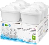 6 Waterfilterpatronen Set van 6 Stuks voor Brita Maxtra+ & XL Kannen - 6 Maanden Filtervoorziening BPA-Vrij - Past ook Mavea Maxtra+ Elemaris Marella - TÜV SÜD LFGB Goedgekeurd waterfilter kraan