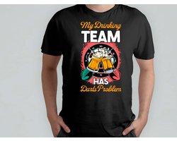 My Drinking Team Has Darts Problem - T Shirt - Beer - funny - HoppyHour - BeerMeNow - BrewsCruise - CraftyBeer - Proostpret - BiermeNu - Biertocht - Bierfeest