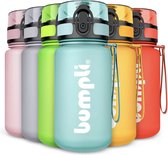 SoftTouch Gourde pour enfants, étanche et adaptée au dioxyde de carbone, Gourde pour enfants sans BPA avec insert de fruits, parfaite pour l'école, la maternelle, le sport, 350 ml