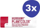 Hurraw Lippenstift PLANTCOLOR N01 (3x 4,8gr)