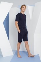 T-Shirt & Shorts Set Elton / Indigo kleur / maat 4XL / 100% Katoen