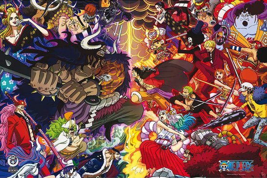 Affiche GBeye One Piece 1000 Logs Final Fight - 91.5x61cm